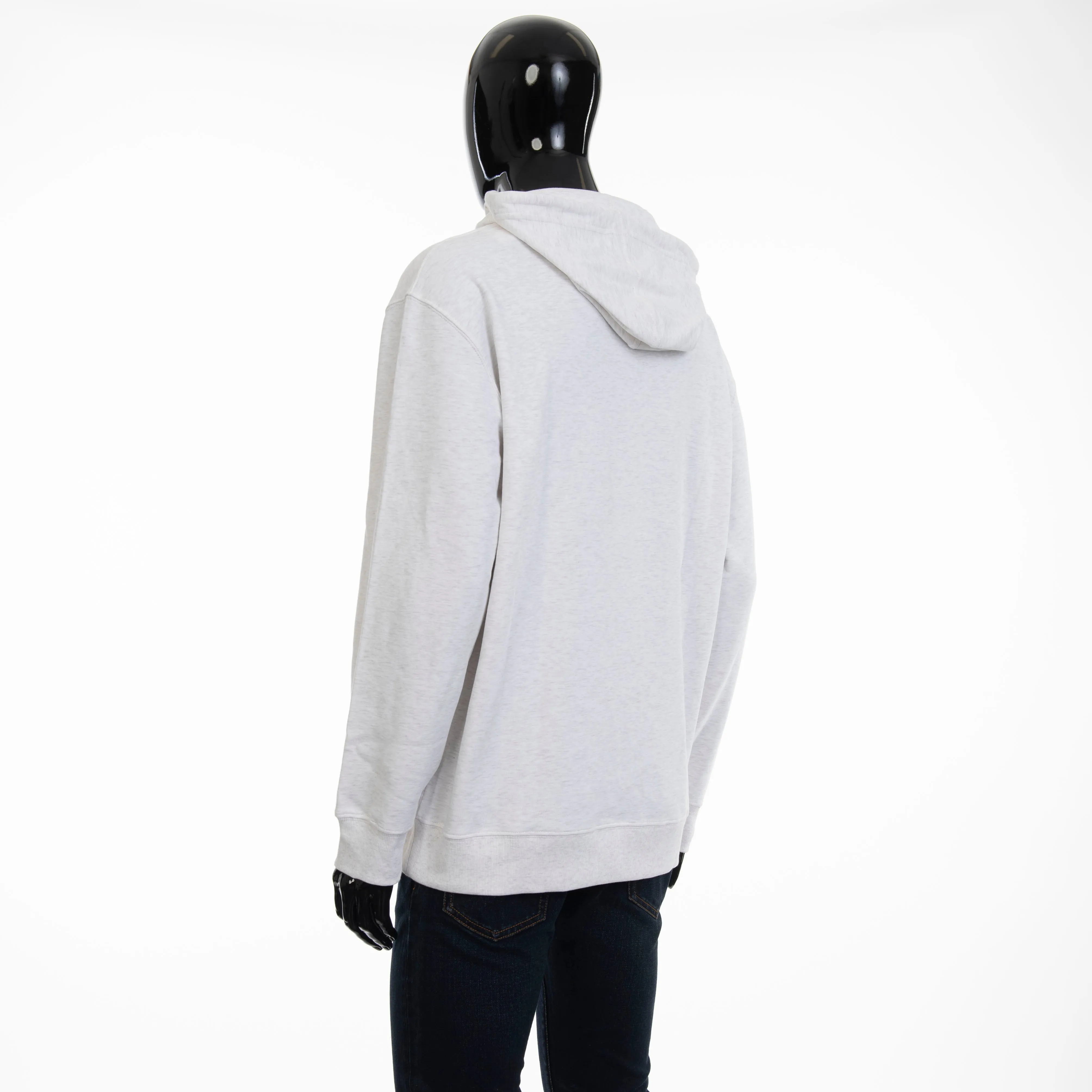 Ivory Techno Cotton French Terry Hooded Sweatshirt