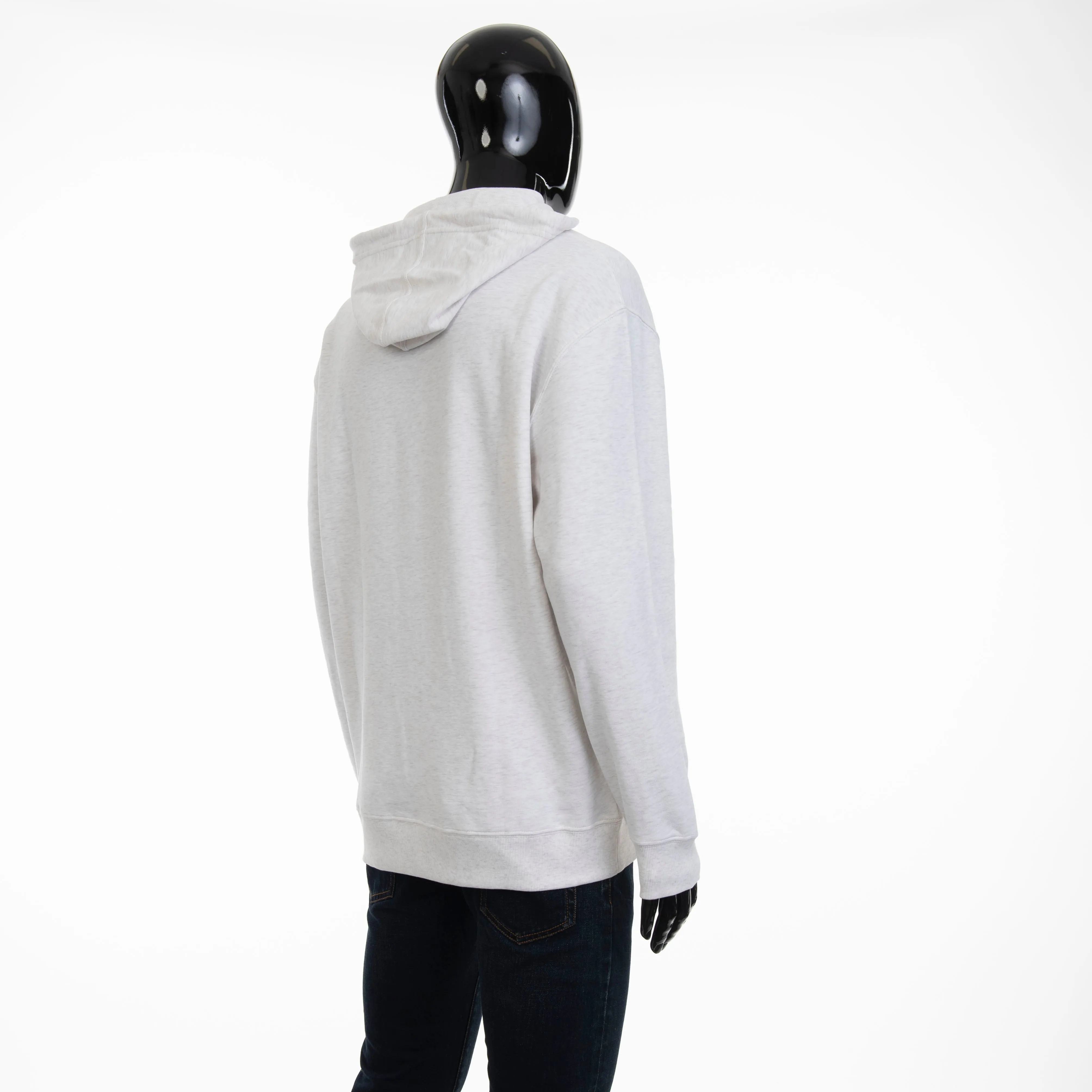 Ivory Techno Cotton French Terry Hooded Sweatshirt