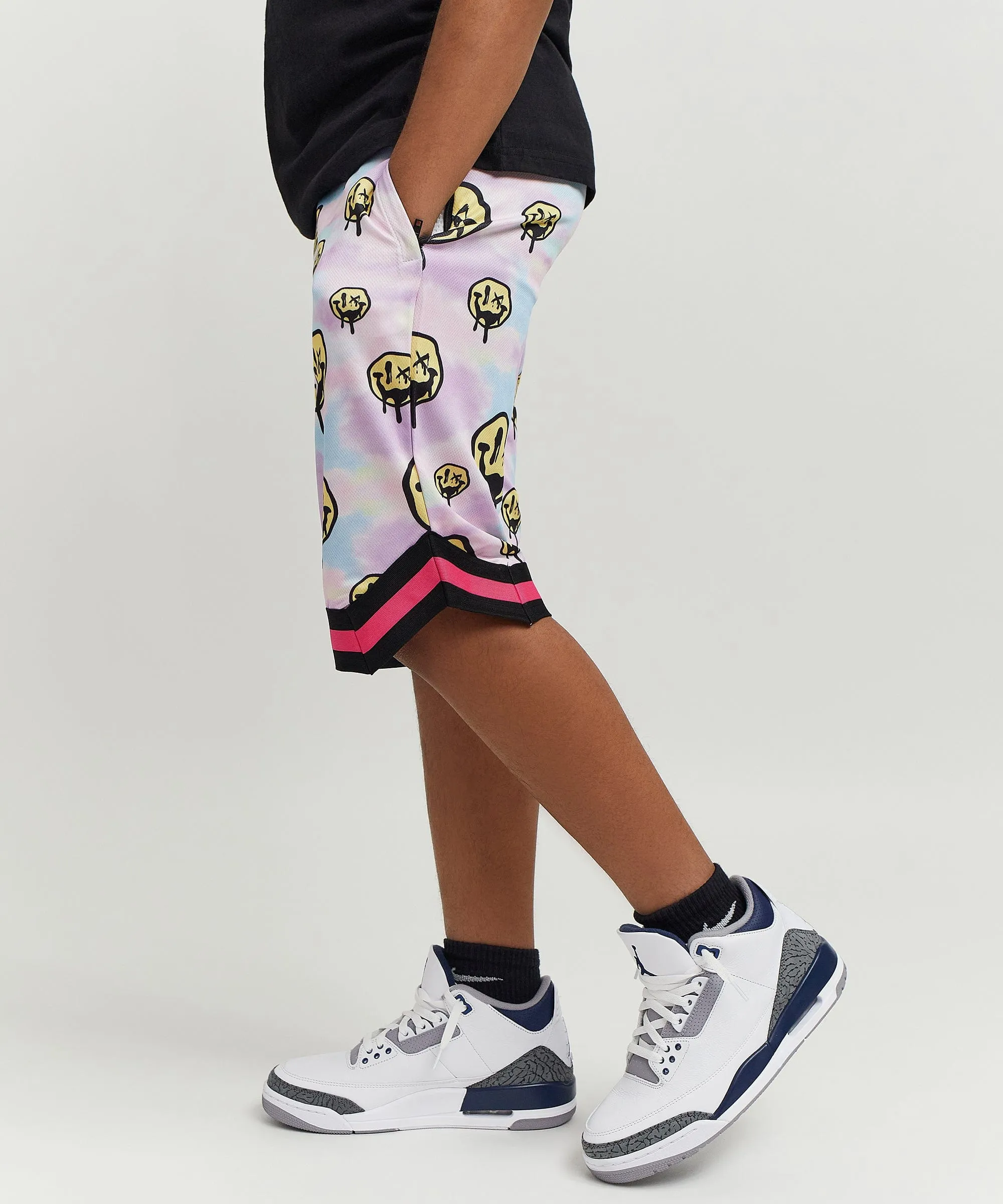 Kids Trippy Mesh Shorts