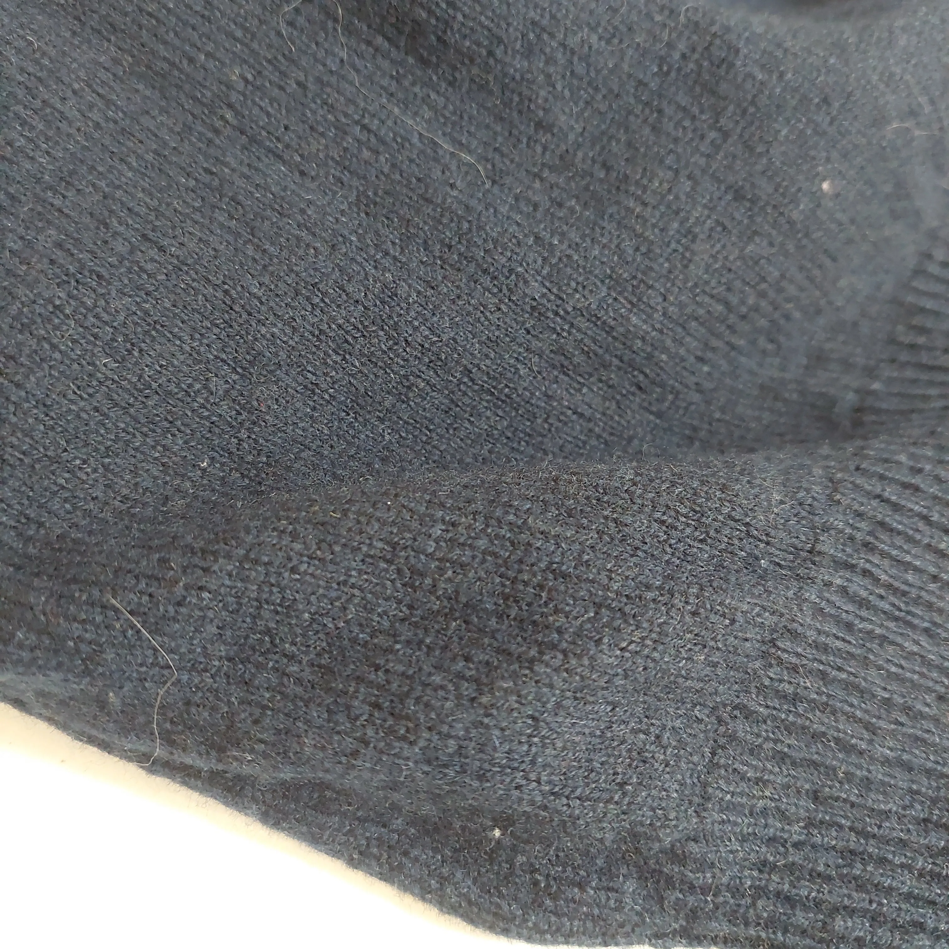 Marks & Spencer Navy Wool Men's Sweater | Pre Loved |