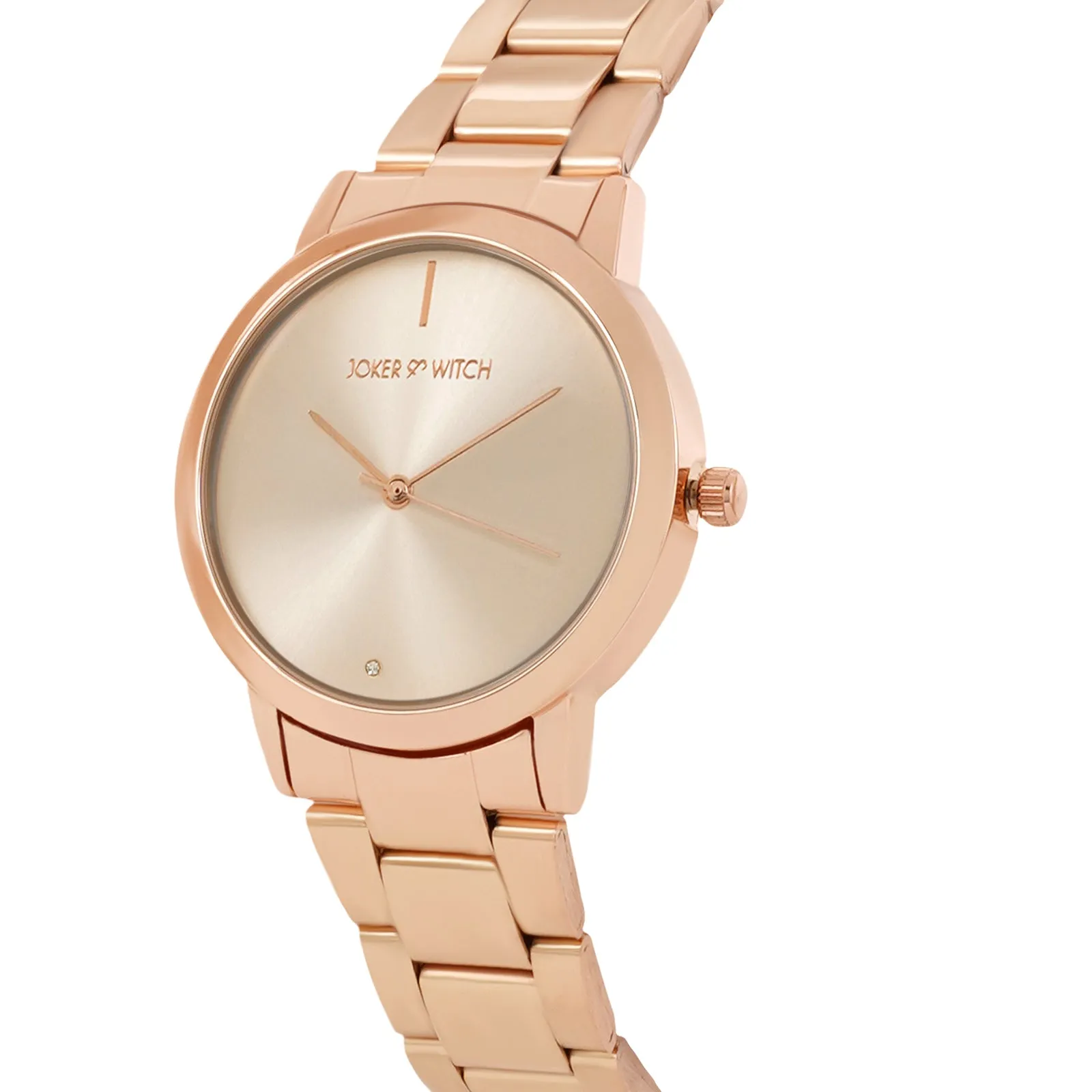 Midnight All Rosegold Metallic Strap Watch