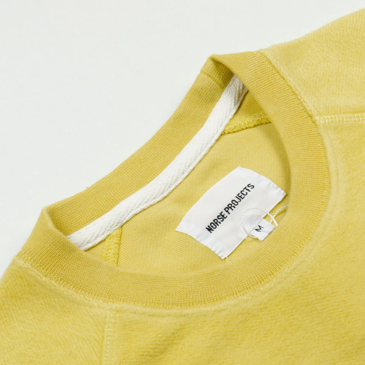 Norse Projects - Ketel Solid Brushed Sweatshirt - Strand Yellow