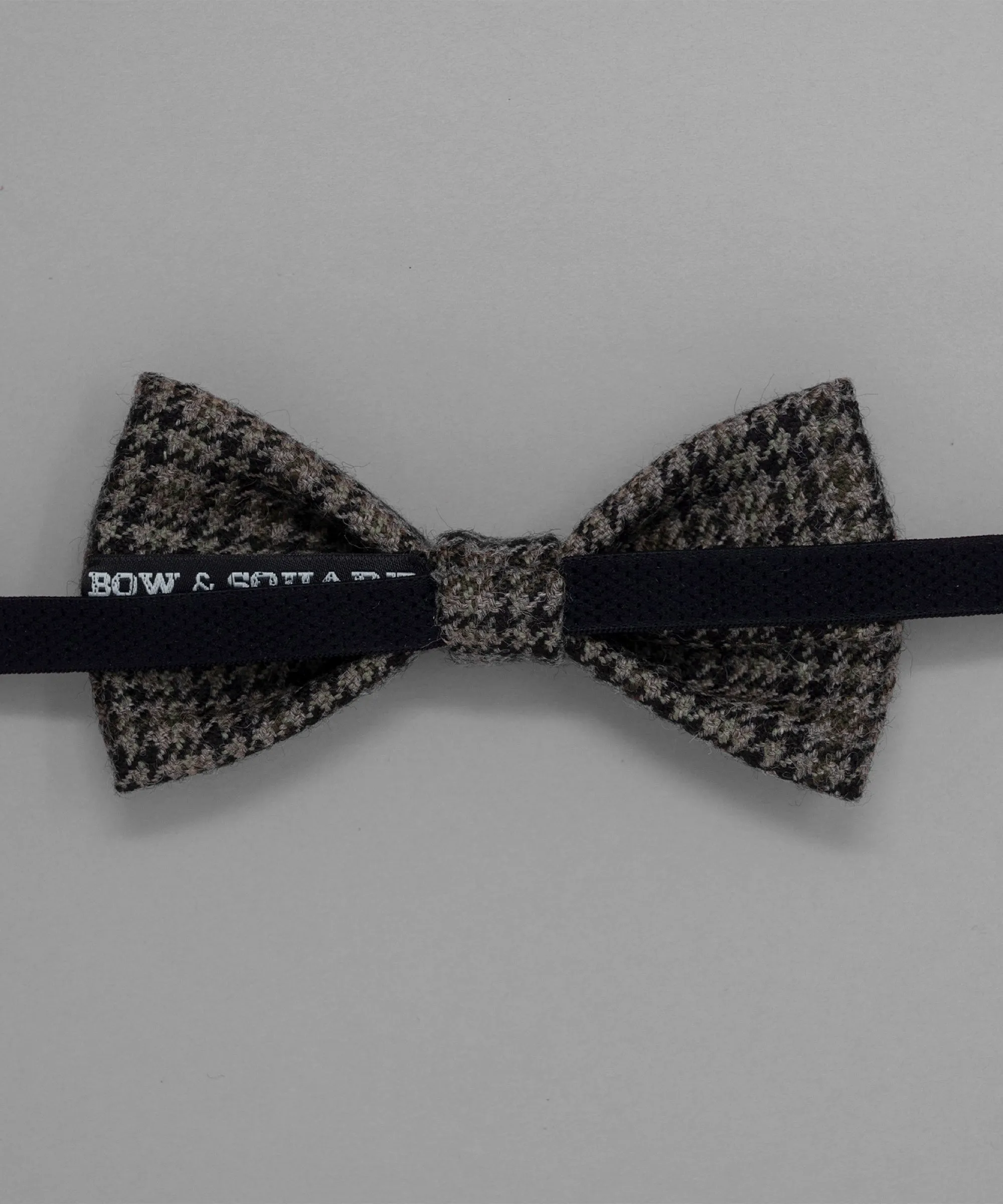 Old School Brown Houndstooth Bowtie