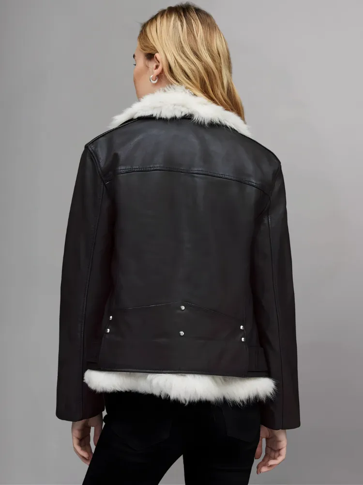 Quimby 2-in-1 Shearling Aviator Jacket