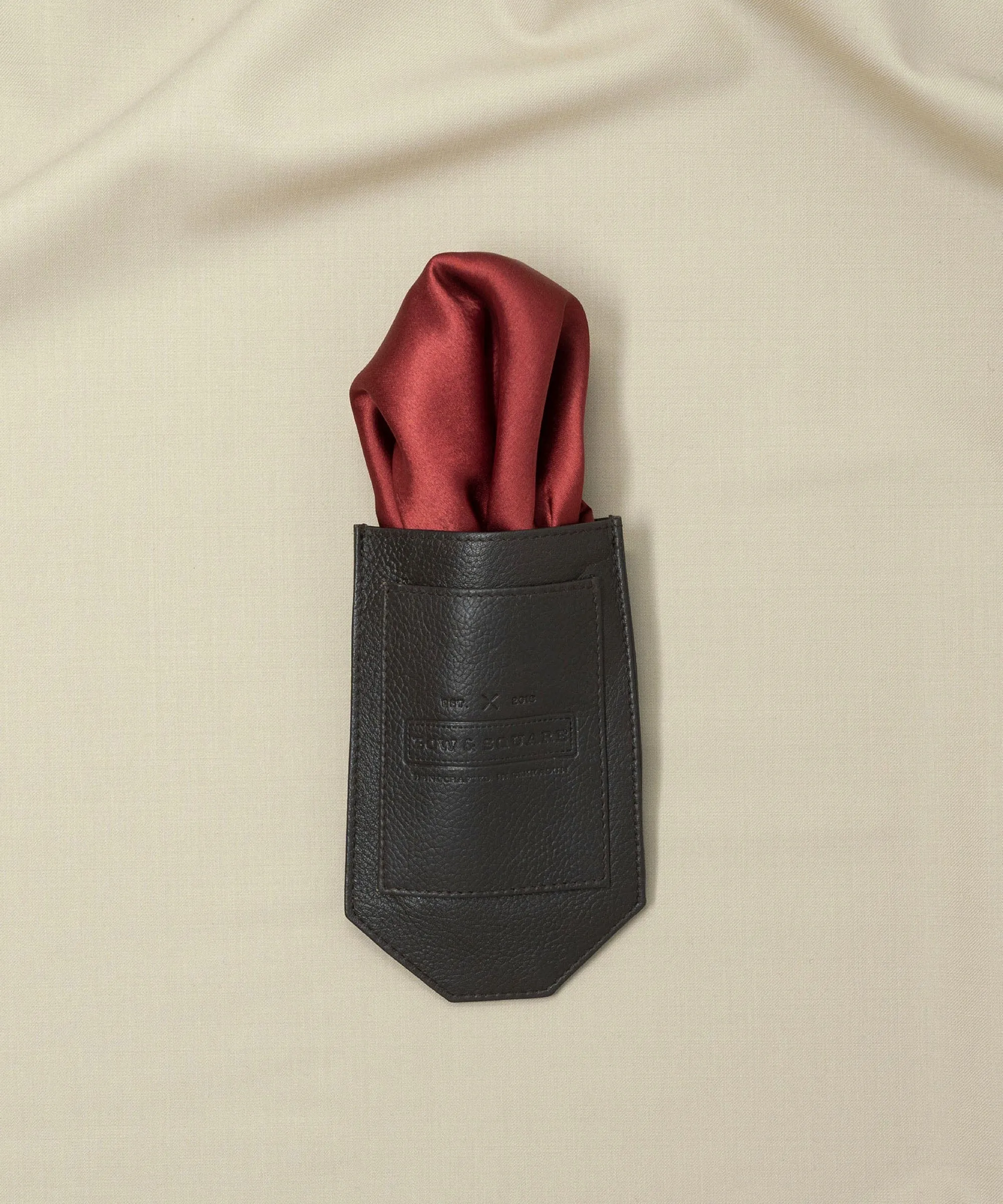 Regal Net Red Pocket Square