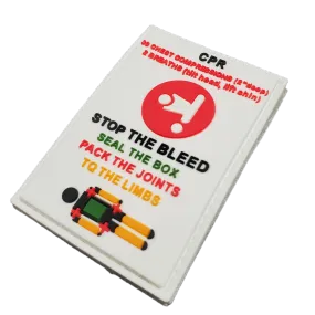 Storage Pocket Patch:  Stop the Bleed and CPR Quick Reference