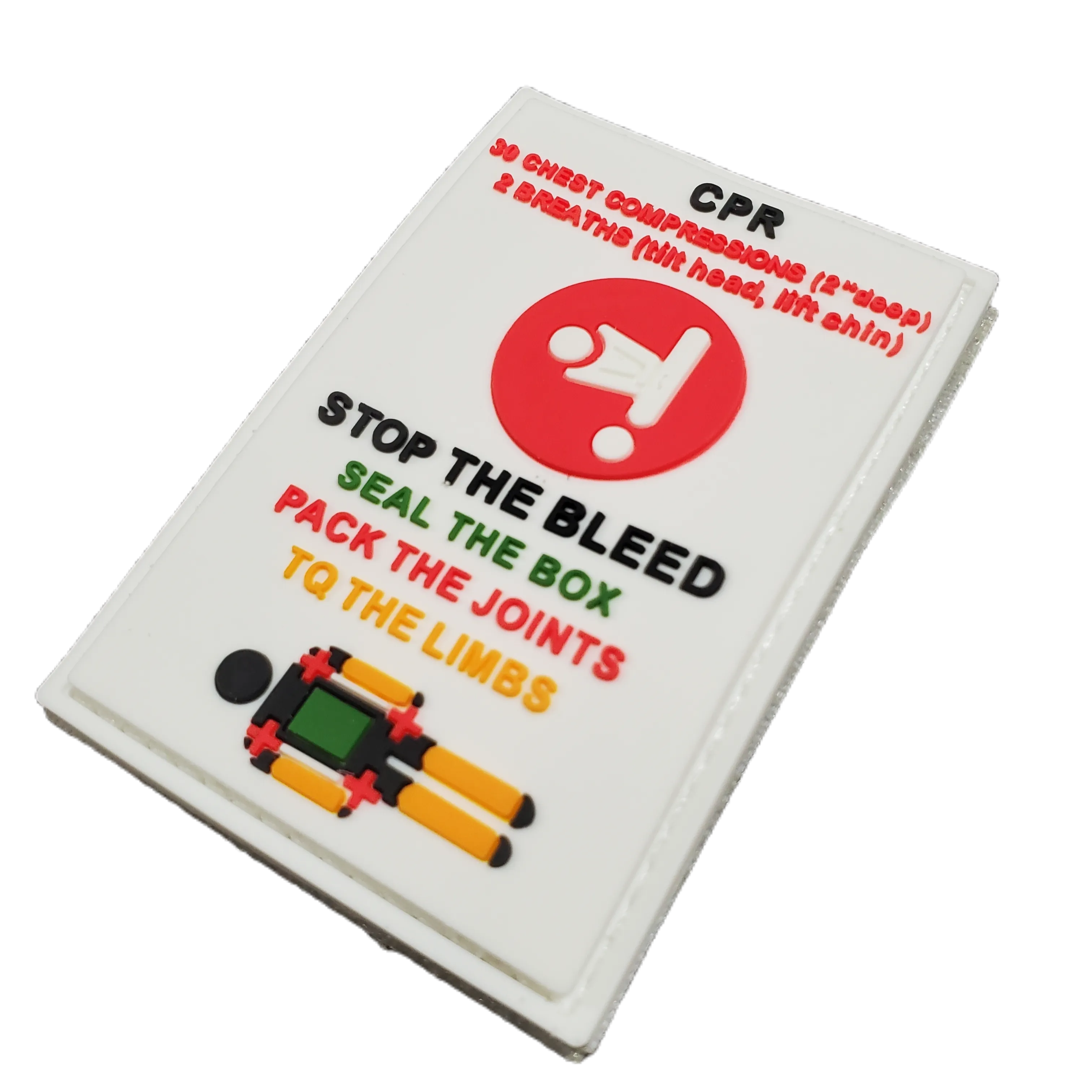 Storage Pocket Patch:  Stop the Bleed and CPR Quick Reference