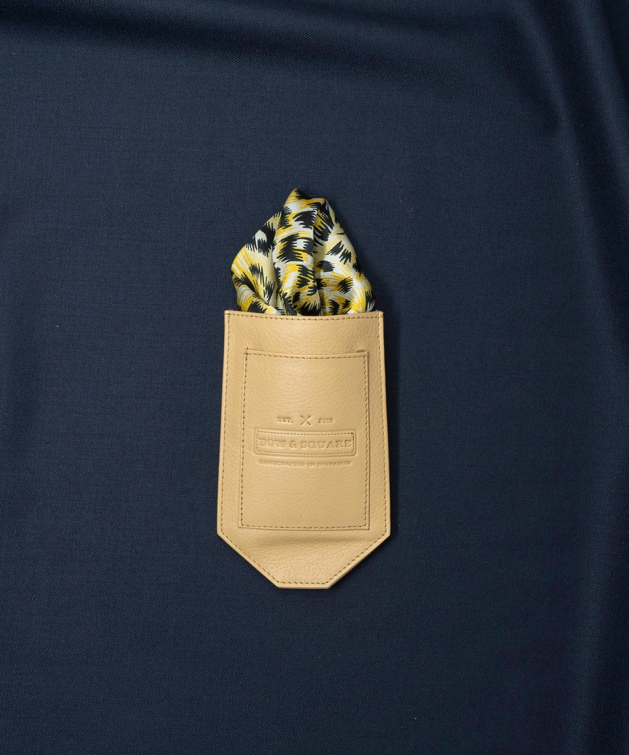 Sun & Sand Abstract Yellow Pocket Square