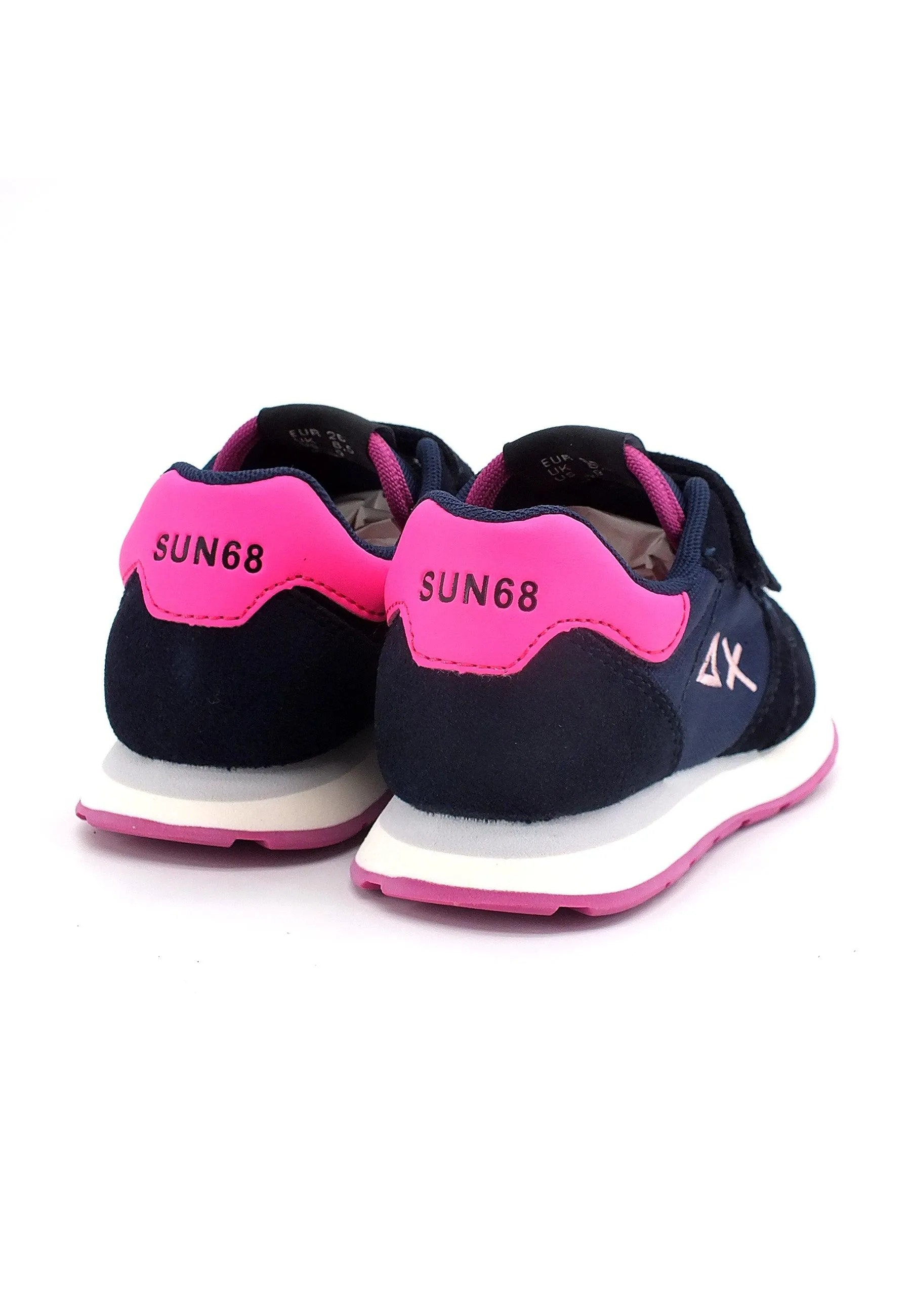 SUN68 Girl's Ally Solid Sneaker Bimbo Navy Blu Z42401B