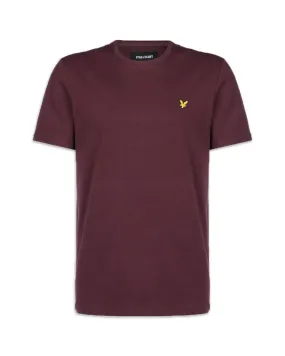 T-Shirt Uomo Basic Logo Lyle And Scott Bordeaux