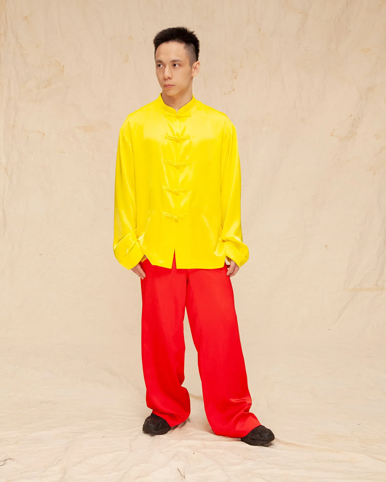 Tang Tang Suit (Yellow red satin)