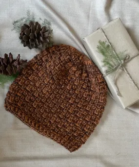 Tawny Brown Crochet Cap