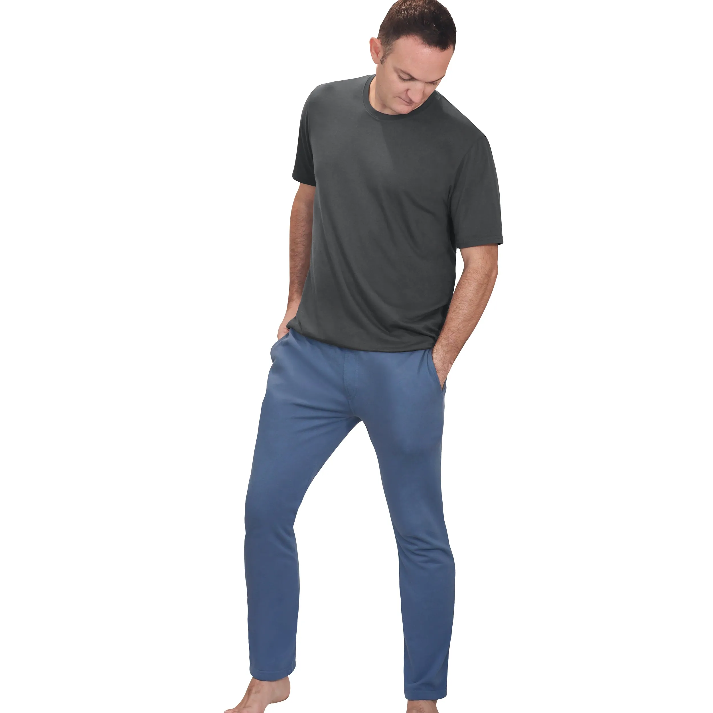 The Softest Mens Cotton Fleece Pant | Charcoal