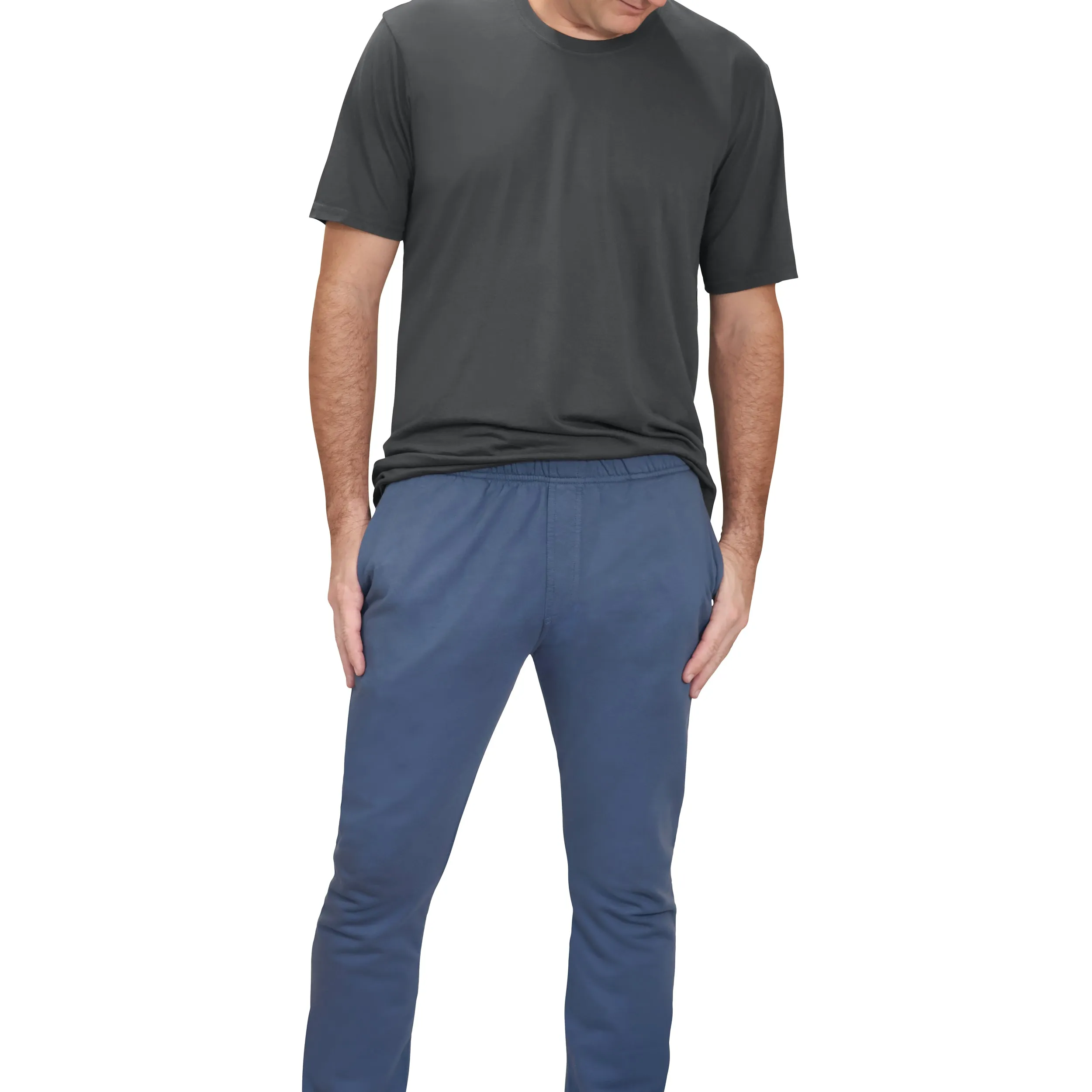 The Softest Mens Cotton Fleece Pant | Charcoal