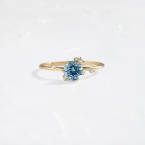 To A Flame Ring, 0.86ct. Blue Montana Sapphire