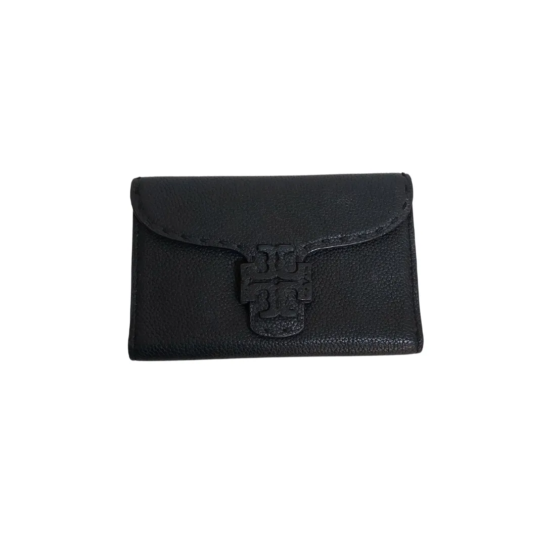 Tory Burch Black Leather Mcgraw Phone Wallet | Pre Loved |