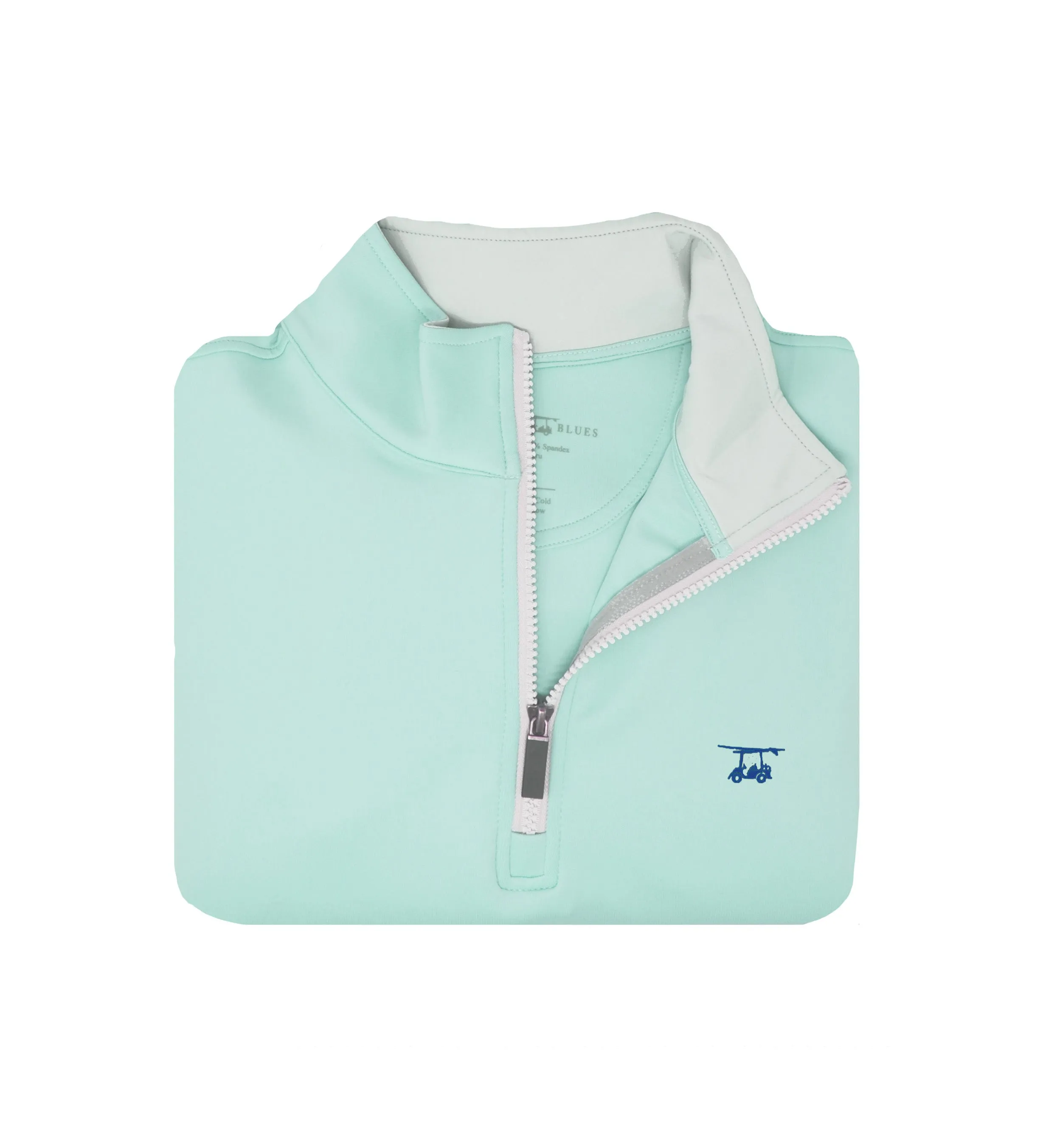 Youth Dogwood Quarter Zip - Solid Seaglass