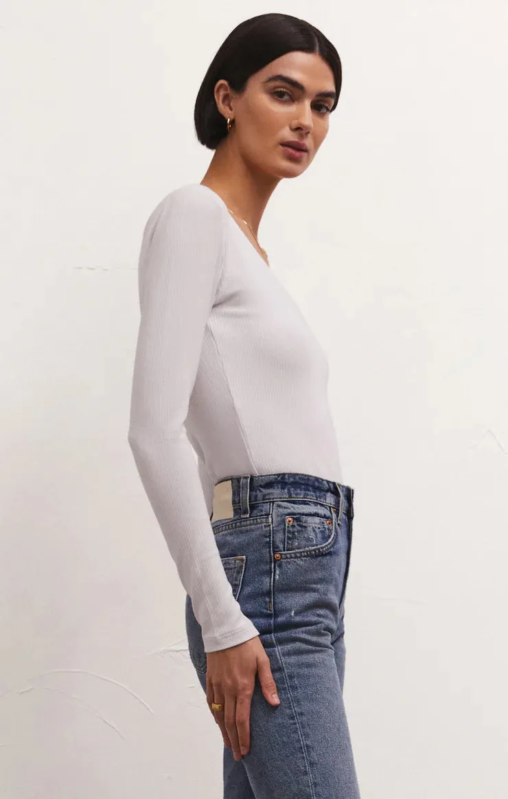 Z Supply ‘Aden V-neck Rib Top’